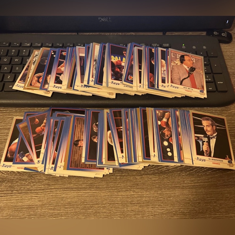 Lot of 227 out of 250 1991 kayo Boxing cards